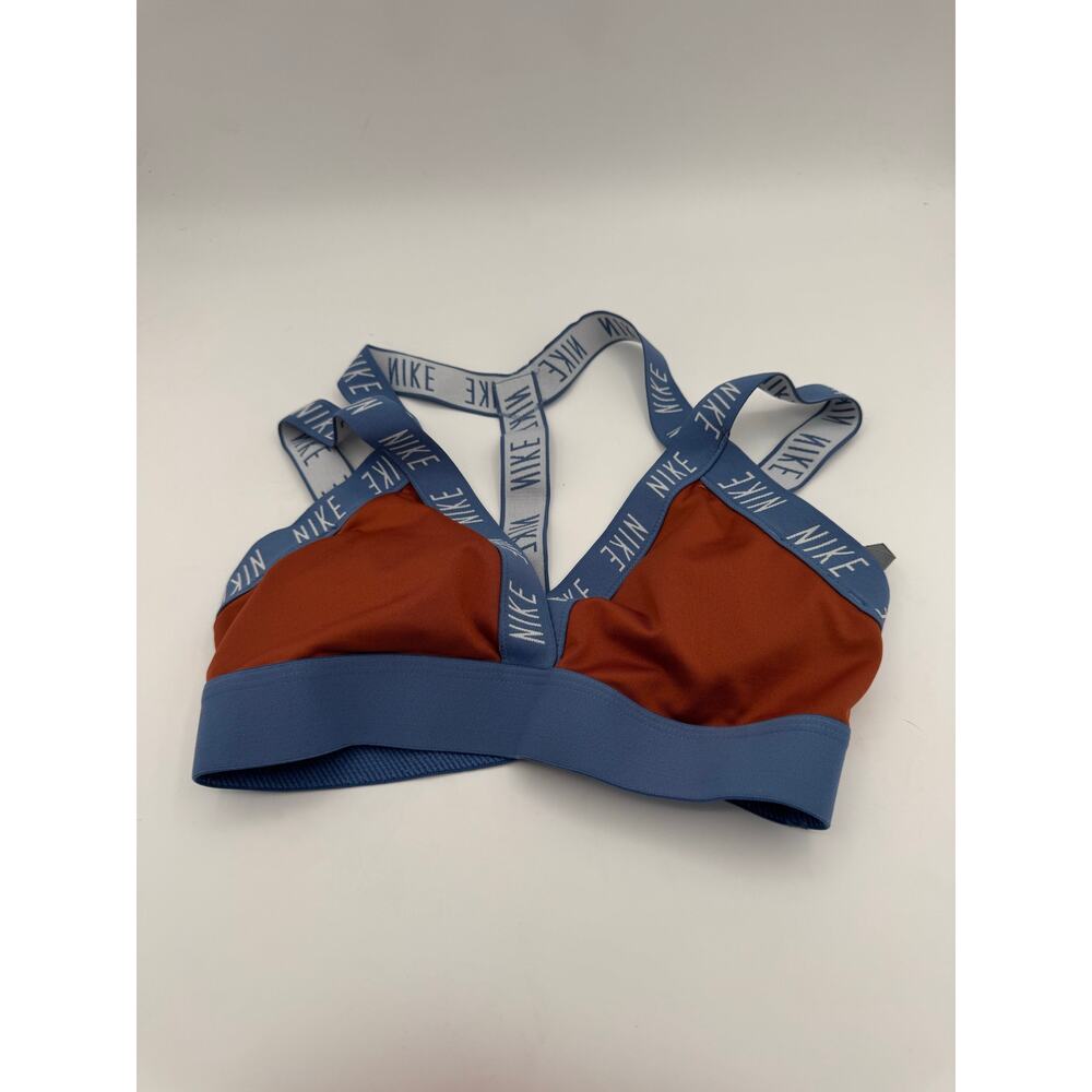 Nike Women's Rust and Blue Strappy Sports Bra